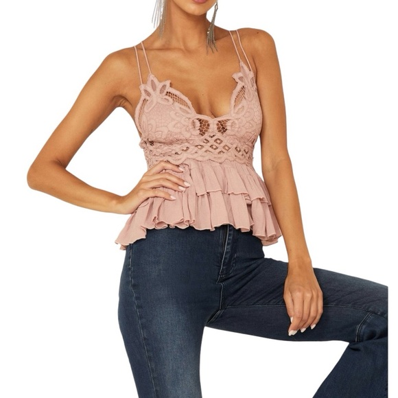 Free People Adella Cami Dusty Mauve - Picture 1 of 10